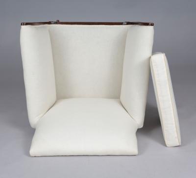 Regency Faux Rosewood Lyre Form Armchair