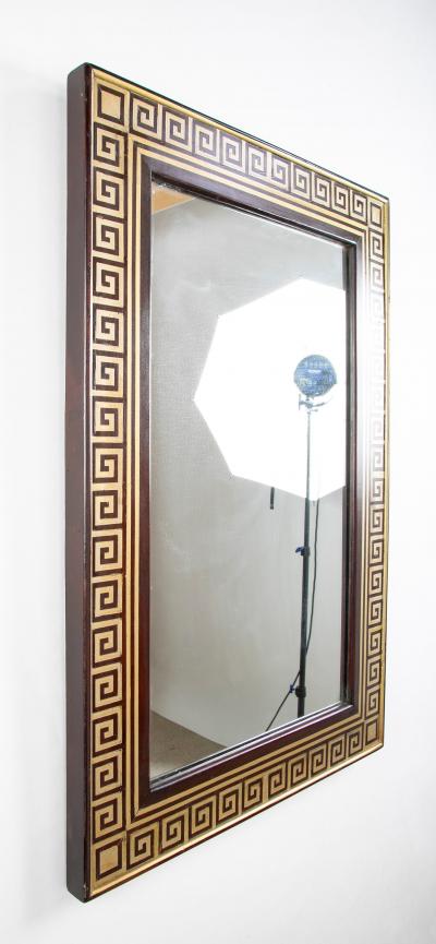 Regency Gilded Greek Key Double Border Mirror