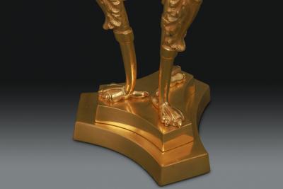 Regency Gilt Bronze Candlesticks Designed by Cheney of London