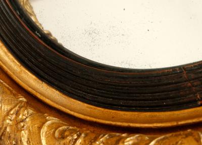 Regency Giltwood Convex Mirror