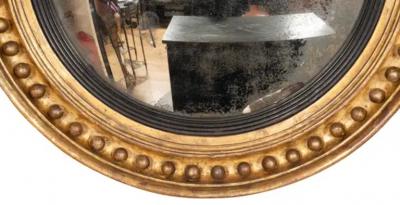 Regency Giltwood Convex Mirror