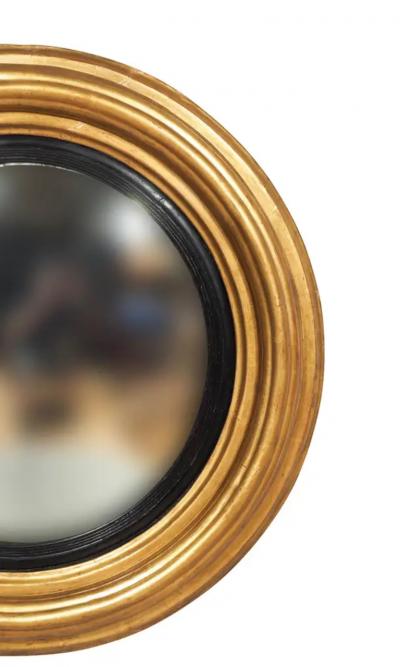 Regency Giltwood Convex Mirror