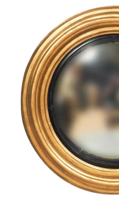 Regency Giltwood Convex Mirror