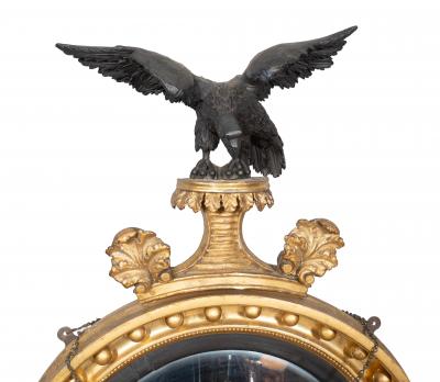 Regency Giltwood Convex Mirror