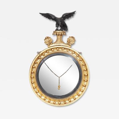 Regency Giltwood Convex Mirror