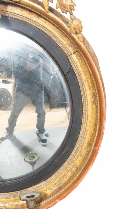 Regency Giltwood Convex Mirror