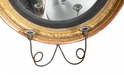Regency Giltwood Convex Mirror