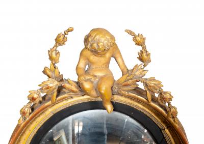Regency Giltwood Convex Mirror