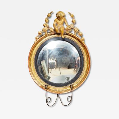Regency Giltwood Convex Mirror