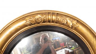 Regency Giltwood Convex Mirror