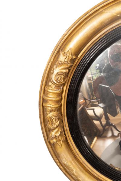 Regency Giltwood Convex Mirror