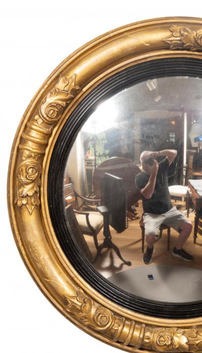 Regency Giltwood Convex Mirror