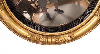 Regency Giltwood Convex Mirror