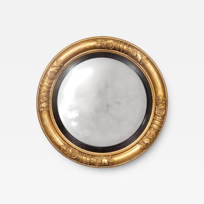 Regency Giltwood Convex Mirror
