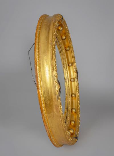 Regency Giltwood Convex Mirror Circa 1820