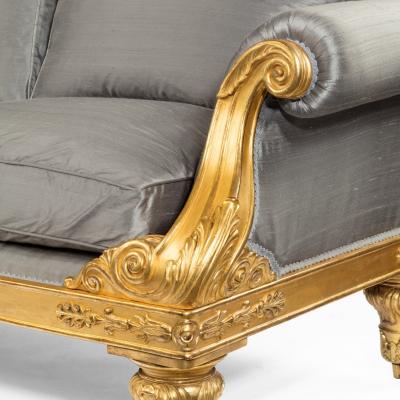 Regency Giltwood Three seater Sofa