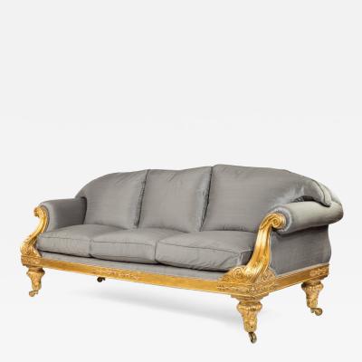 Regency Giltwood Three seater Sofa