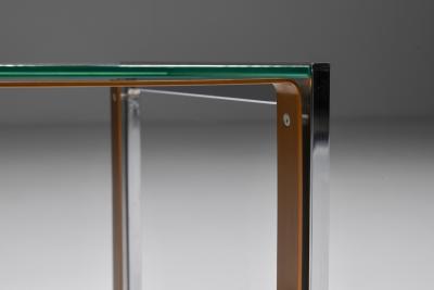 Regency Glass Top Side Table 1950s