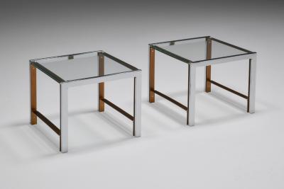 Regency Glass Top Side Table 1950s