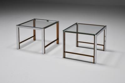 Regency Glass Top Side Table 1950s