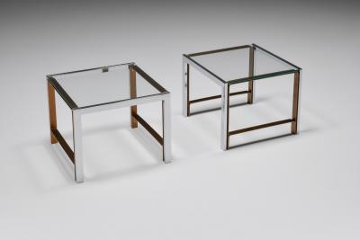 Regency Glass Top Side Table 1950s