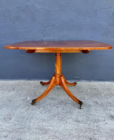Regency Inlaid Mahogany tilt Top Table