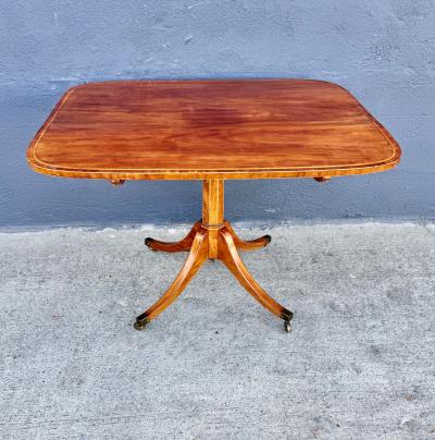 Regency Inlaid Mahogany tilt Top Table