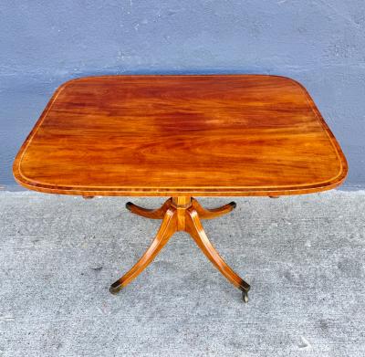 Regency Inlaid Mahogany tilt Top Table