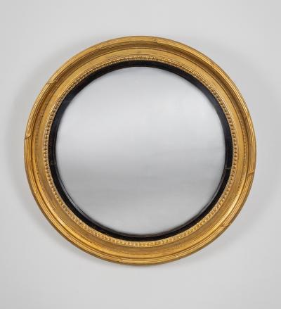 Regency Large Convex Mirror Circa 1810
