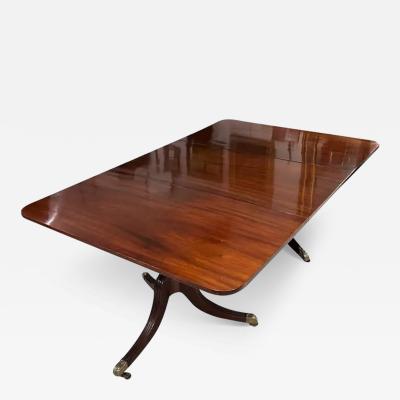 Regency Mahogany 2 Pedestal Dining Table