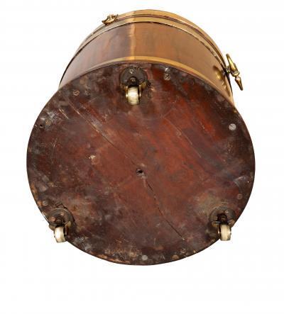 Regency Mahogany And Brass Bound Wine Cooler