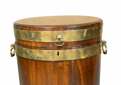 Regency Mahogany And Brass Bound Wine Cooler