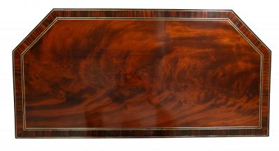 Regency Mahogany And Brass Inlaid Card Table