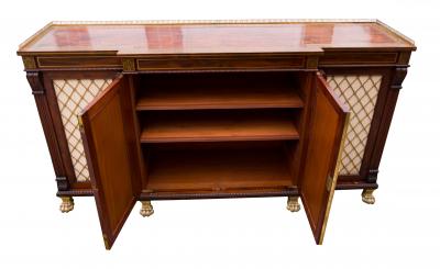 Regency Mahogany And Brass Inlaid Credenza From Westport House Ireland