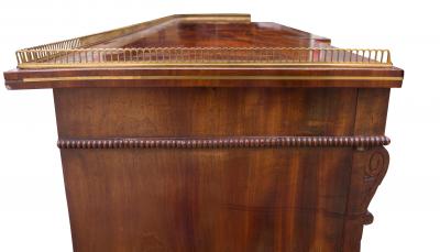 Regency Mahogany And Brass Inlaid Credenza From Westport House Ireland