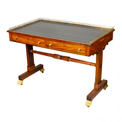 Regency Mahogany And Inlaid Writing Table