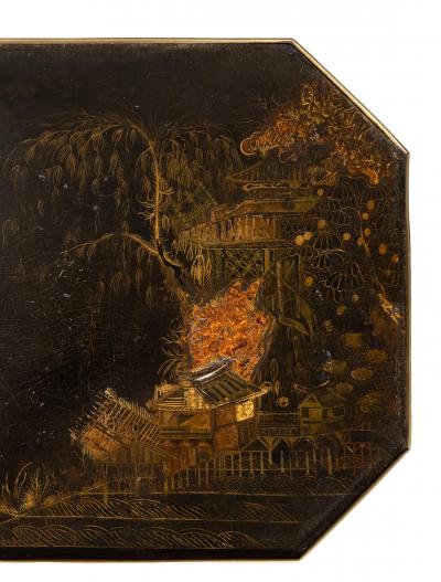 Regency Mahogany And Japanned Candlestand