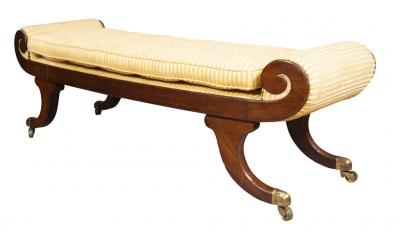 Regency Mahogany Bench
