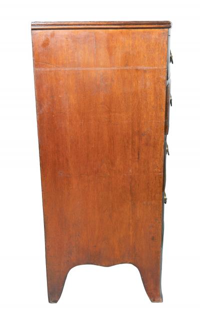 Regency Mahogany Bowfront Chest Of Drawers