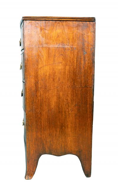 Regency Mahogany Bowfront Chest Of Drawers