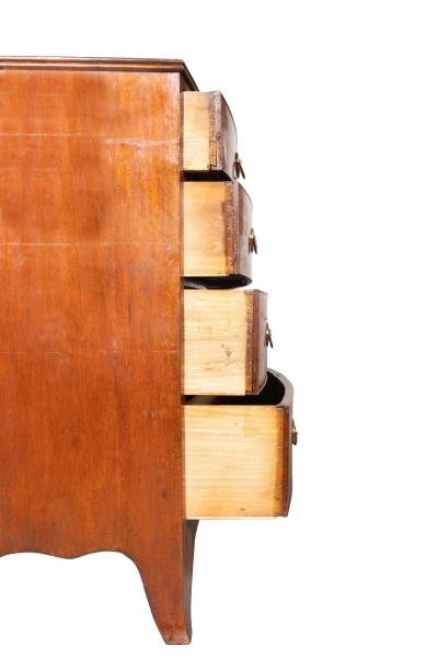 Regency Mahogany Bowfront Chest Of Drawers