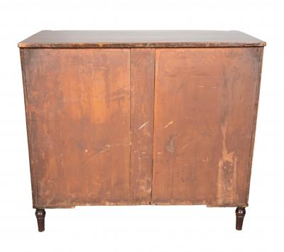 Regency Mahogany Bowfront Chest Of Drawers