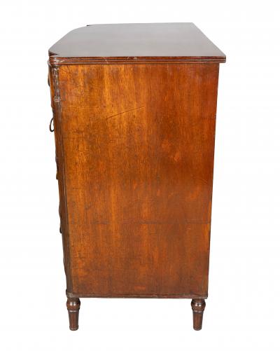Regency Mahogany Bowfront Chest Of Drawers