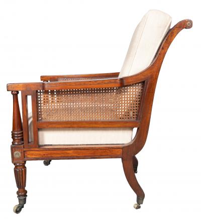 Regency Mahogany Caned Armchair