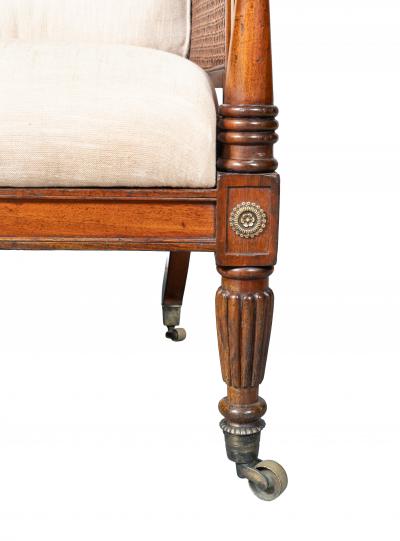 Regency Mahogany Caned Armchair