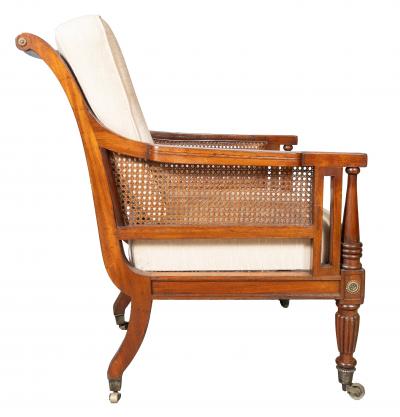 Regency Mahogany Caned Armchair