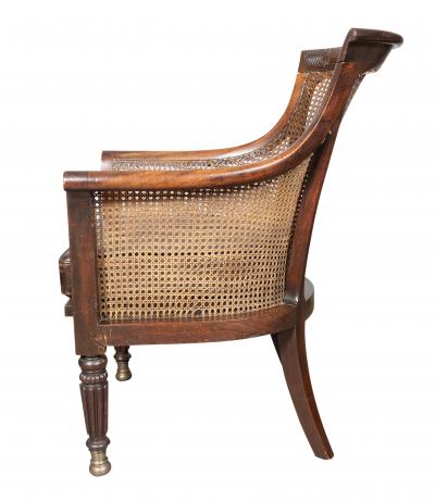 Regency Mahogany Caned Tub Chair