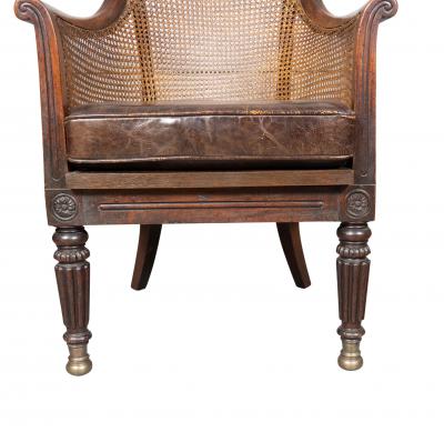 Regency Mahogany Caned Tub Chair
