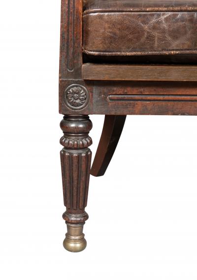 Regency Mahogany Caned Tub Chair