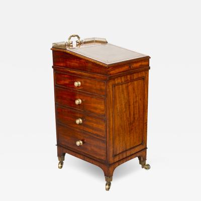 Regency Mahogany Davenport Desk of Diminutive Size